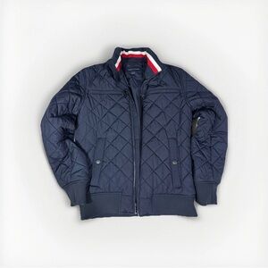 Tommy Hilfiger Navy Jacket with Red and White Accents